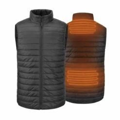 30seven Mens Heated Regular Fit Sleeveless Vest