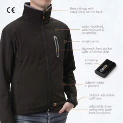 30seven Mens Heated Softshell Jacket Regular Fit -Hestra Clothing Store 30seven men s heated softshell jacket regular fit 111