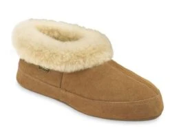 Acorn Womens Shearling Boot Slippers With Genuine Sheepskin