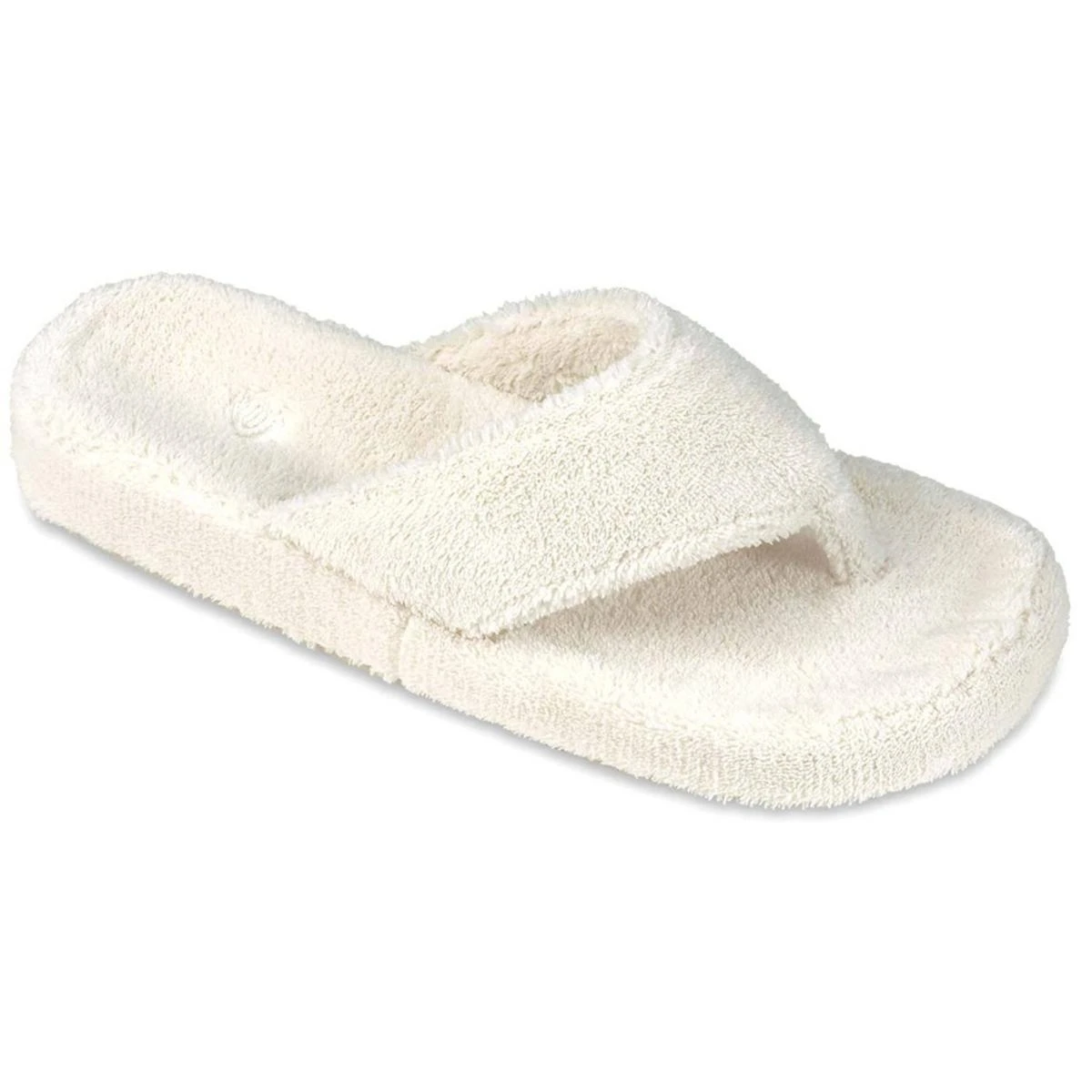 ACORN Womens Spa Thong Slippers - Natural 4 ACORN Womens Spa Thong Slippers - Natural - Image 2
