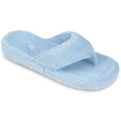 ACORN Womens Spa Thong Slippers - Powder Blue 9 ACORN Womens Spa Thong Slippers - Powder Blue -Hestra Clothing Store acorn women s spa thong slippers powder blue 105