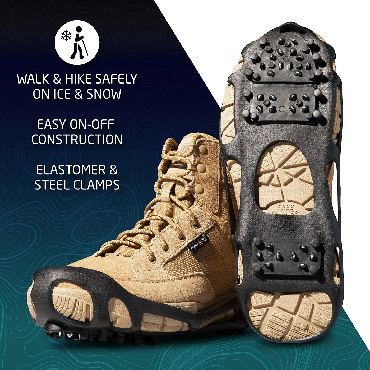 Action Traction Slip-on Ice Traction Cleats For Shoes 9 Action Traction Slip-on Ice Traction Cleats For Shoes - Image 7