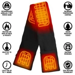 ActionHeat 5V Battery Heated Fleece Scarf -Hestra Clothing Store actionheat 5v battery heated fleece scarf 577