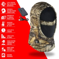 ActionHeat 5V Battery Heated Hunting Fleece Balaclava -Hestra Clothing Store actionheat 5v battery heated hunting fleece balaclava 31