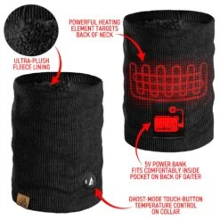 ActionHeat 5V Battery Heated Knit Gaiter -Hestra Clothing Store actionheat 5v battery heated knit gaiter 10