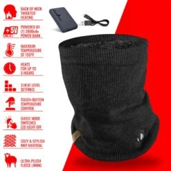 ActionHeat 5V Battery Heated Knit Gaiter -Hestra Clothing Store actionheat 5v battery heated knit gaiter 12