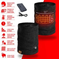 ActionHeat 5V Battery Heated Knit Gaiter -Hestra Clothing Store actionheat 5v battery heated knit gaiter 14
