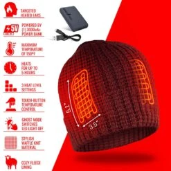 ActionHeat 5V Battery Heated Waffle Knit Hat -Hestra Clothing Store actionheat 5v battery heated waffle knit hat 14
