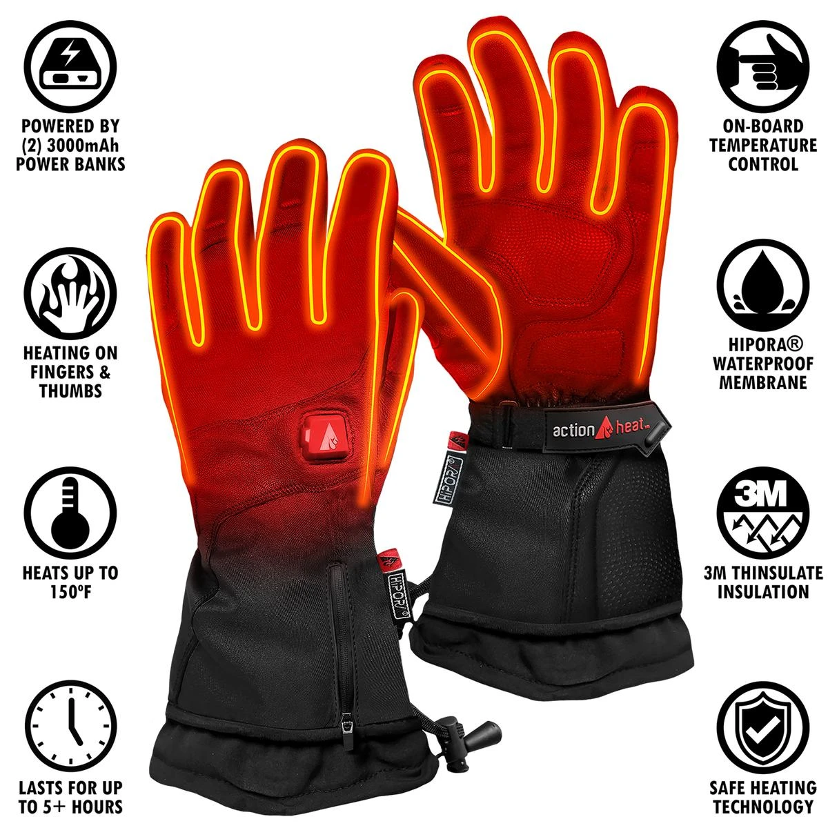 ActionHeat 5V Mens Premium Heated Gloves 7 ActionHeat 5V Mens Premium Heated Gloves - Image 5