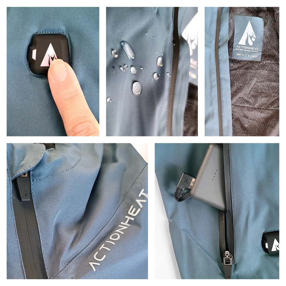 ActionHeat 5V Womens Battery Heated Rain Jacket 7 ActionHeat 5V Womens Battery Heated Rain Jacket - Image 5