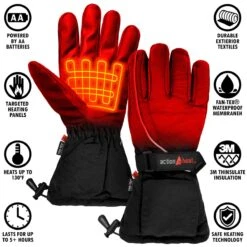 ActionHeat AA Mens Battery Heated Gloves -Hestra Clothing Store actionheat aa battery heated gloves men s 487