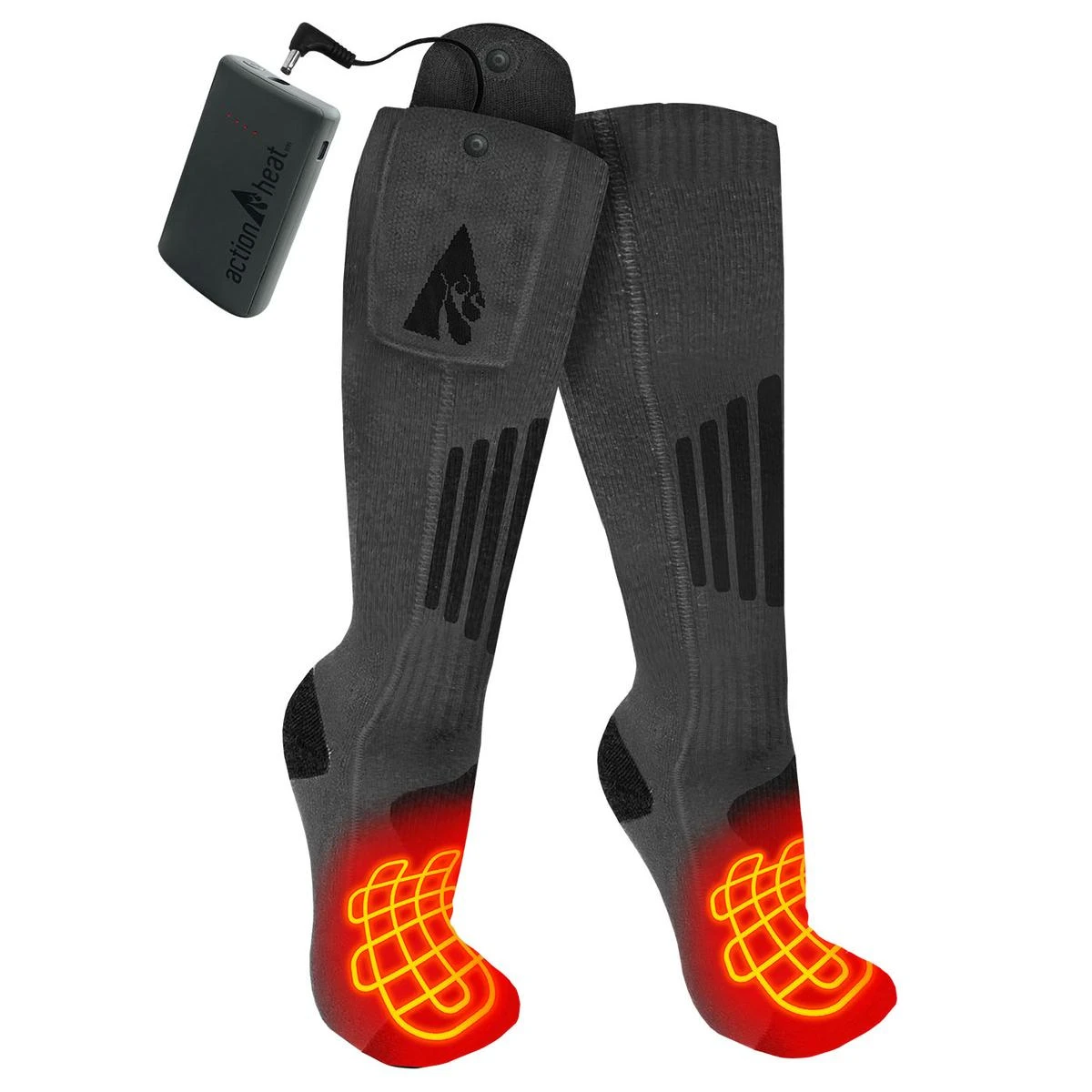 ActionHeat 3.7V Wool Rechargeable Heated Socks 2.0 With Remote 3 ActionHeat 3.7V Wool Rechargeable Heated Socks 2.0 With Remote