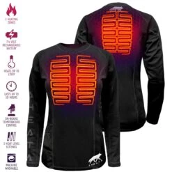 Aheata 7V Womens Battery Heated Shirt -Hestra Clothing Store aheata 7v women s battery heated shirt 226