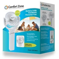 Comfort Zone Battery/USB Handheld Personal And Portable Fan - Assorted 13 Comfort Zone Battery/USB Handheld Personal And Portable Fan - Assorted -Hestra Clothing Store comfort zone battery usb handheld personal and portable fan assorted 110