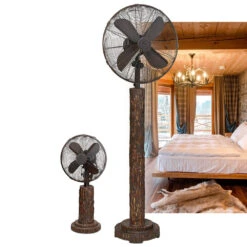 DecoBreeze Deco Floor Standing Fan - Fir Bark -Hestra Clothing Store decobreeze 16 decorative floor fan fir bark 16