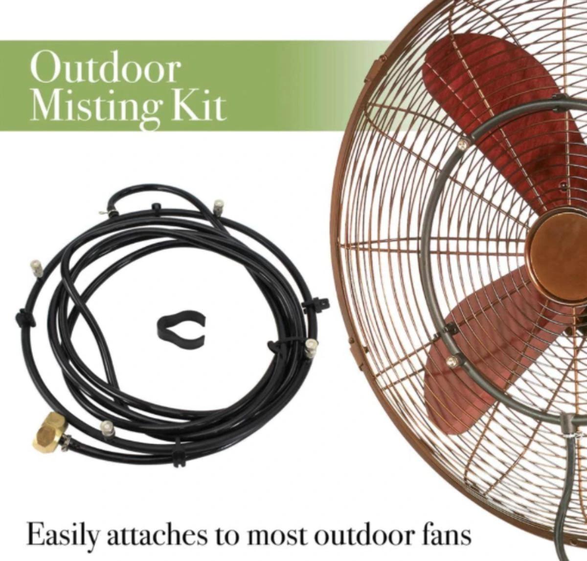 DecoBreeze Outdoor Fan Mist Kit 4 DecoBreeze Outdoor Fan Mist Kit - Image 2