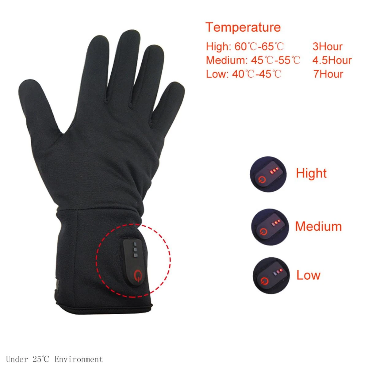 Dr.Warm Factory Rechargeable Battery Electric Winter Inner Thin Heated Gloves 8 Dr.Warm Factory Rechargeable Battery Electric Winter Inner Thin Heated Gloves - Image 6