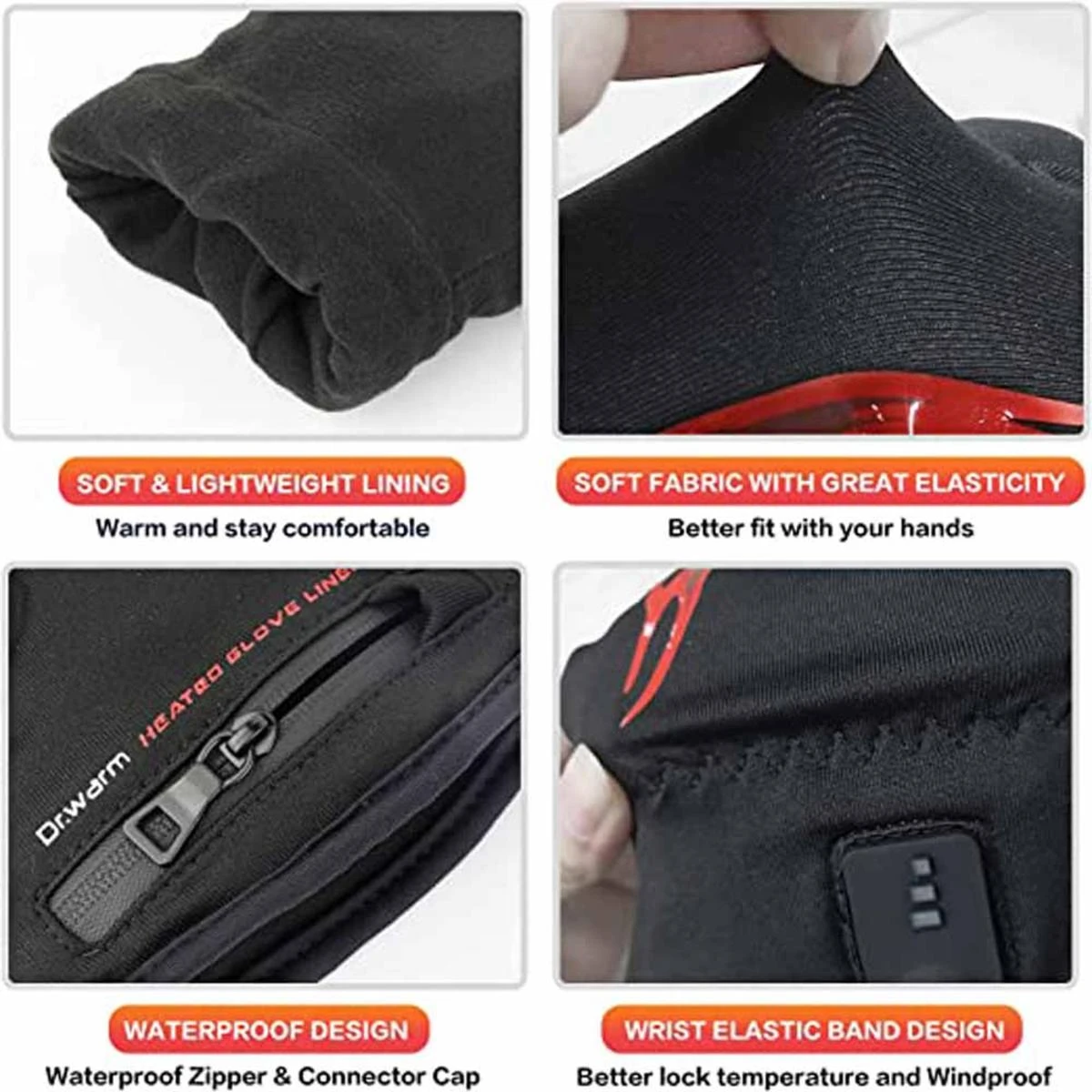 Dr.Warm Rechargeable Heated Gloves Liners 5 Dr.Warm Rechargeable Heated Gloves Liners - Image 3