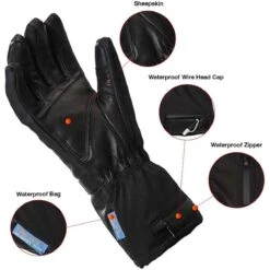 Dr.Warm Unisex Waterproof Electric Battery Heated Leather Gloves -Hestra Clothing Store dr warm unisex waterproof electric battery heated leather gloves 22