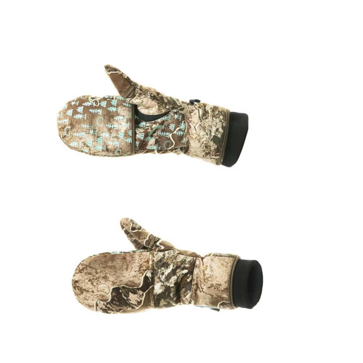 DSG Womens Flip Top Mitten 3.0 With Glove Liner - Realtree Edge 4 DSG Womens Flip Top Mitten 3.0 With Glove Liner - Realtree Edge - Image 2