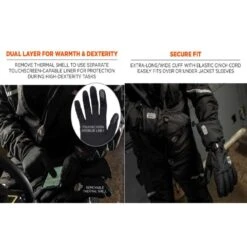 Ergodyne ProFlex 825WP Thermal Waterproof Winter Work Gloves -Hestra Clothing Store ergodyne proflex 825wp thermal waterproof winter work gloves 107