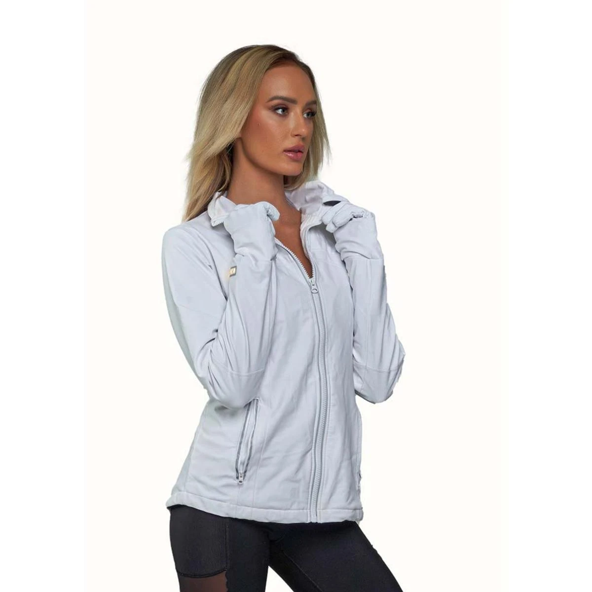 FNDN Heated Womens LED Athletic Jacket With Built-In Heated Gloves 4 FNDN Heated Womens LED Athletic Jacket With Built-In Heated Gloves - Image 2