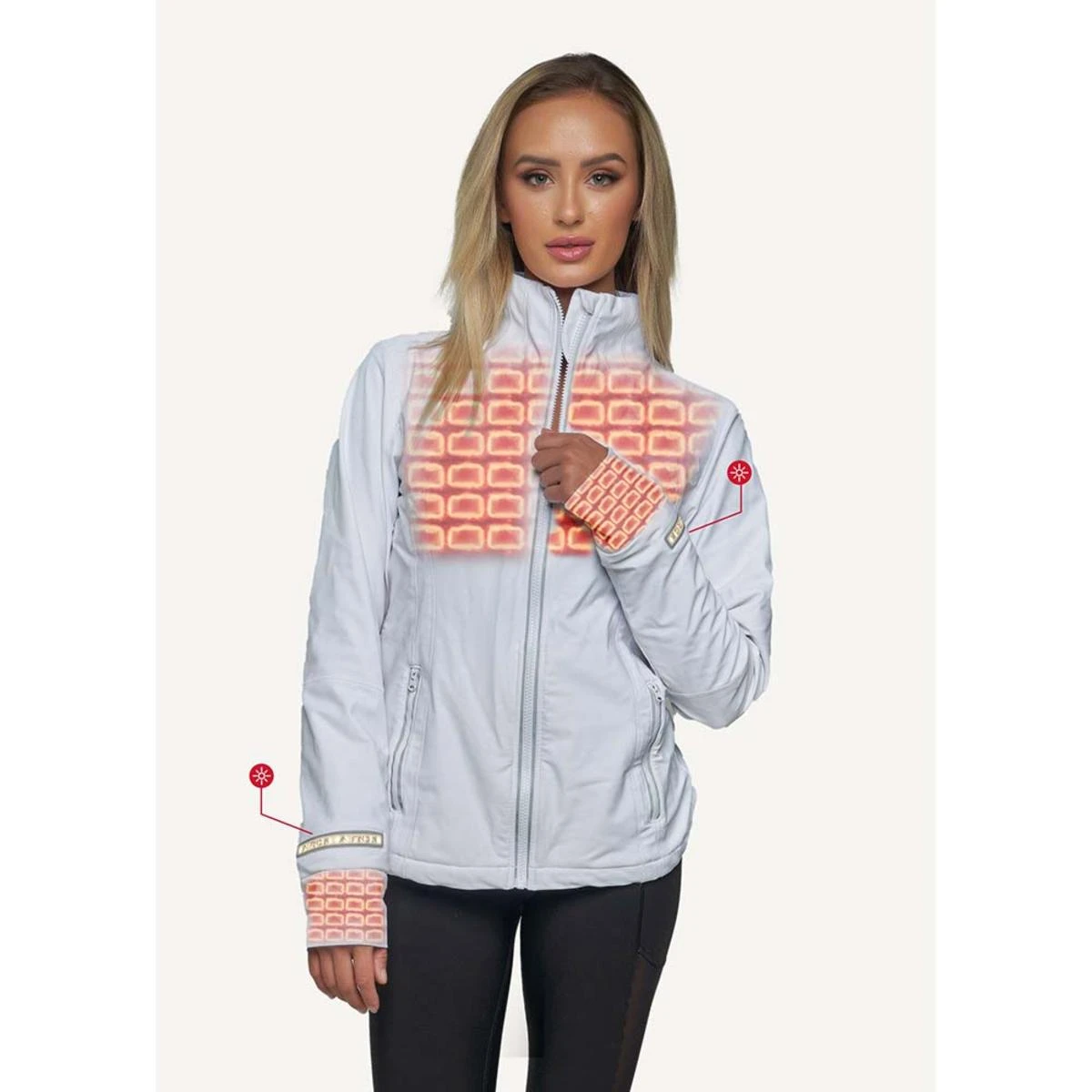 FNDN Heated Womens LED Athletic Jacket With Built-In Heated Gloves 7 FNDN Heated Womens LED Athletic Jacket With Built-In Heated Gloves - Image 5