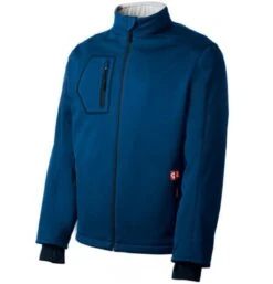 Gerbing Mens Heated Softshell Jacket, Blue (Small)