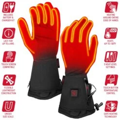 Gerbing Mens 7V Heated Glove Liners -Hestra Clothing Store gerbing men s 7v heated glove liners 100