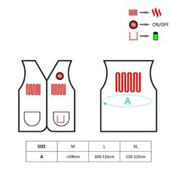 Glovii 7V Battery Heated Fleece Vest -Hestra Clothing Store glovii 7v battery heated fleece vest liner 26