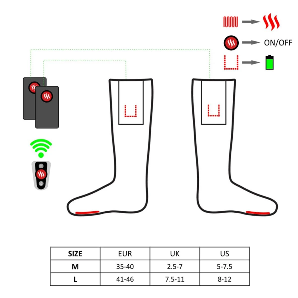 Glovii Heated Socks With Remote 8 Glovii Heated Socks With Remote - Image 6