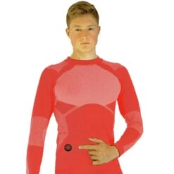 Glovii Heated Thermoactive Set Of Long-Sleeved Shirt And Trousers - Red -Hestra Clothing Store glovii heated thermoactive set of long sleeved shirt and trousers red 99