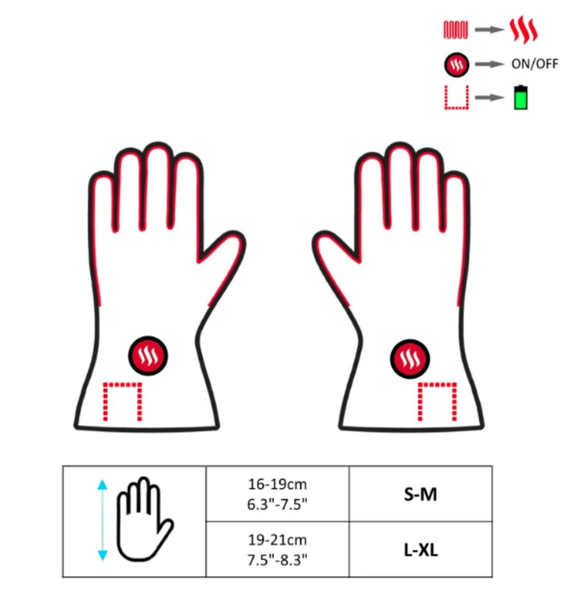 Glovii Heated Universal Gloves With Waterproof Cover 7 Glovii Heated Universal Gloves With Waterproof Cover - Image 5