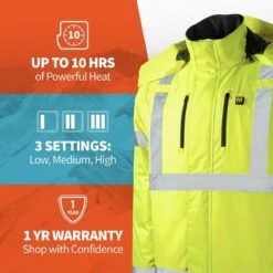 Gobi Heat Flash Heated Hi Vis Reflective Jacket -Hestra Clothing Store gobi heat flash heated hi vis reflective jacket 71
