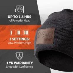 Gobi Heat Summit Mens 2 Zone Heated Beanie -Hestra Clothing Store gobi heat summit men s 2 zone heated beanie 135