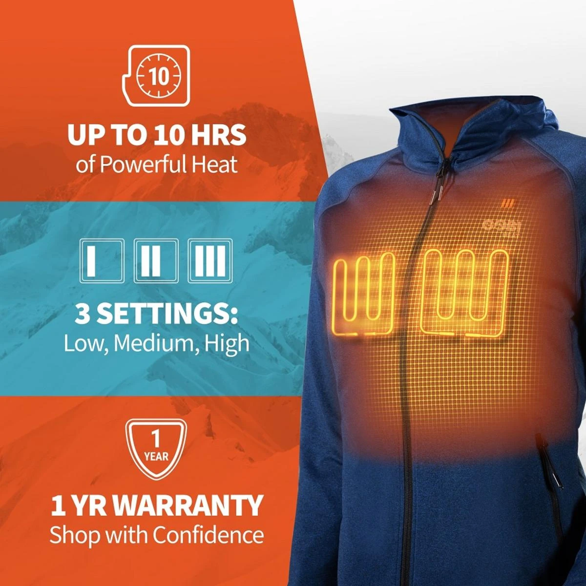 Gobi Heat Womens Apex Heated Tech Hoodie Jacket 7 Gobi Heat Womens Apex Heated Tech Hoodie Jacket - Image 5