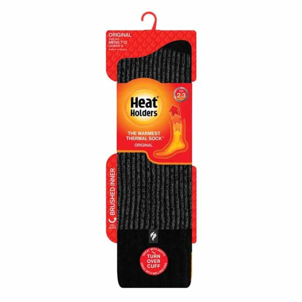 Heat Holders Mens Chris Original Ribbed Boot Socks - Forest Green 4 Heat Holders Mens Chris Original Ribbed Boot Socks - Forest Green - Image 2