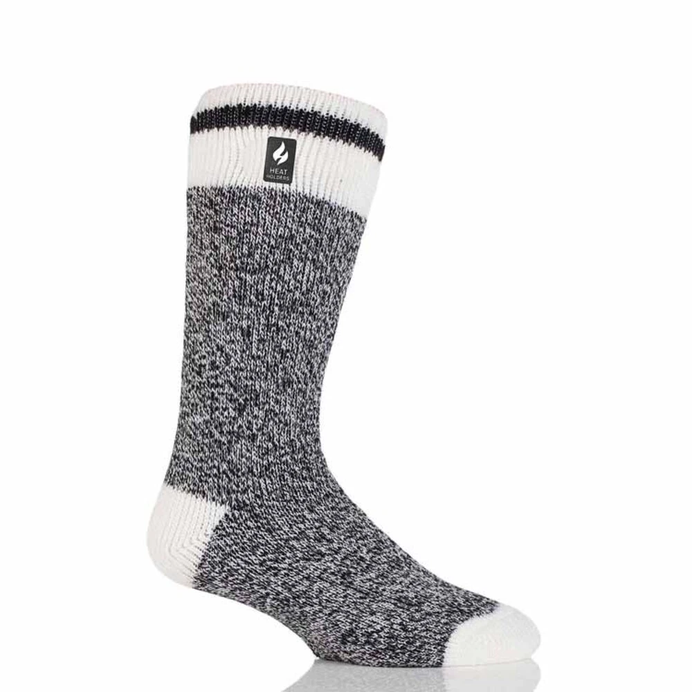 Heat Holders Mens Jeffrey Original Cream Block Twist Crew Socks 4 Heat Holders Mens Jeffrey Original Cream Block Twist Crew Socks - Image 2