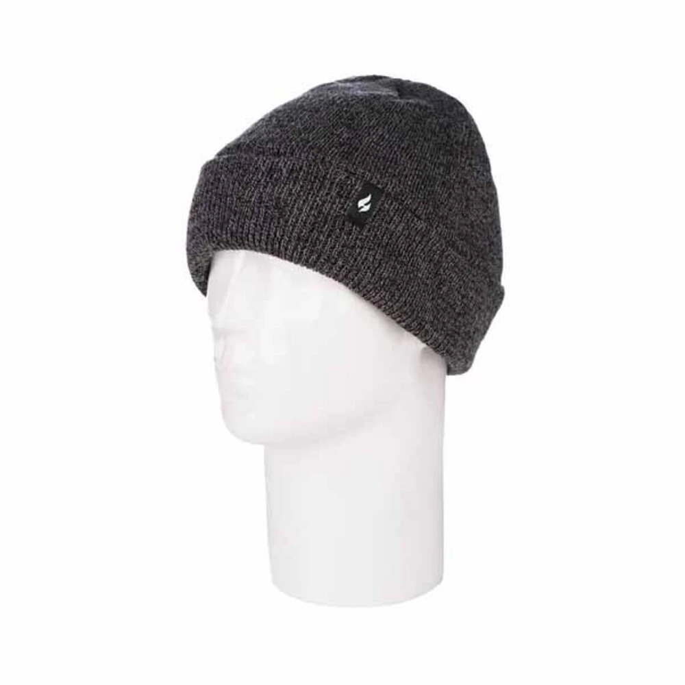 Heat Holders Mens Oran Solid Flat Knit Roll Up Hat 4 Heat Holders Mens Oran Solid Flat Knit Roll Up Hat - Image 2