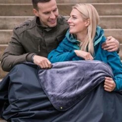 Heat Holders Silver Outdoor Blanket -Hestra Clothing Store heat holders outdoor blanket antique silver black 66