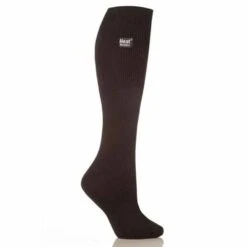 Heat Holders Womens Ashley Original Solid Long Socks - Black