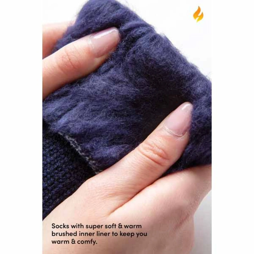 Heat Holders Womens Ashley Original Solid Long Socks - Black 5 Heat Holders Womens Ashley Original Solid Long Socks - Black - Image 3