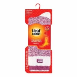 Heat Holders Womens Snowdrop Original Cream Block Twist Crew Socks - Berry -Hestra Clothing Store heat holders women s snowdrop original cream block twist crew socks berry 6