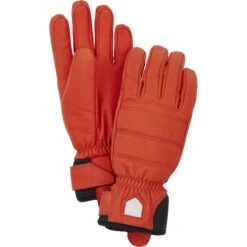 Hestra Alpine Leather Primaloft 5-Finger Gloves -Hestra Clothing Store hestra alpine leather primaloft 5 finger gloves 155