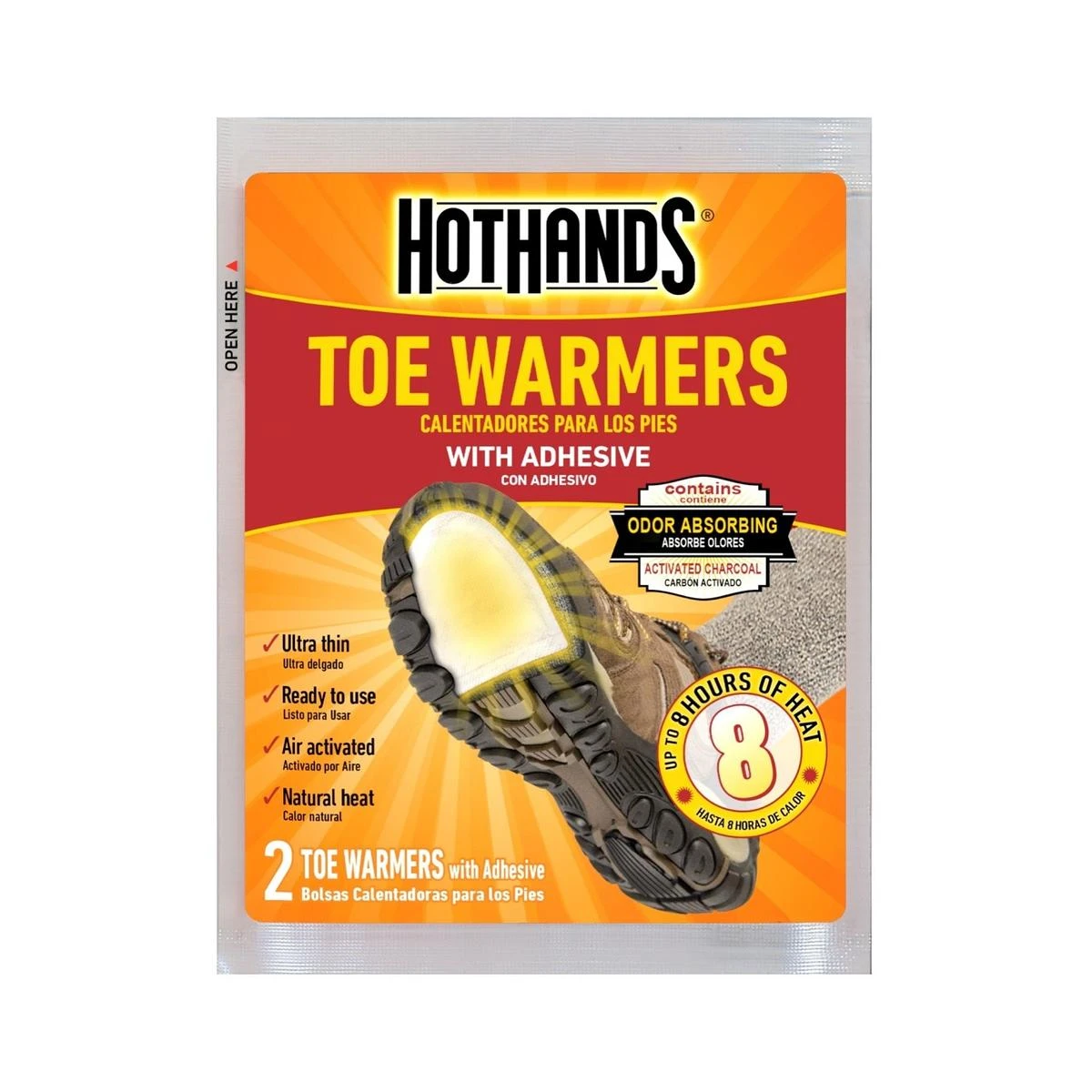 HotHands Toasti Toes 8 Hour Toe Warmers - 40 Pack Case 3 HotHands Toasti Toes 8 Hour Toe Warmers - 40 Pack Case