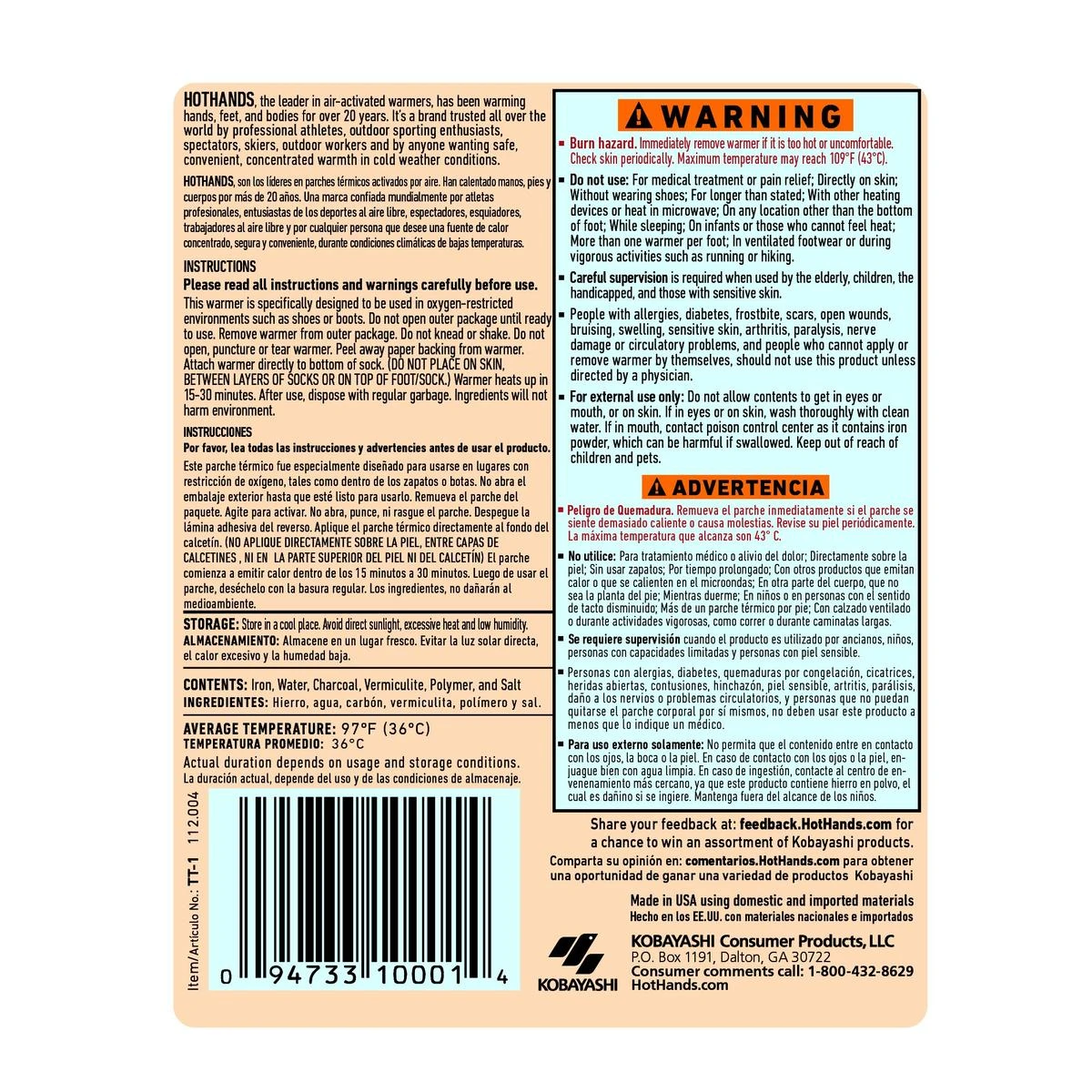 HotHands Toasti Toes 8 Hour Toe Warmers - 40 Pack Case 7 HotHands Toasti Toes 8 Hour Toe Warmers - 40 Pack Case - Image 5