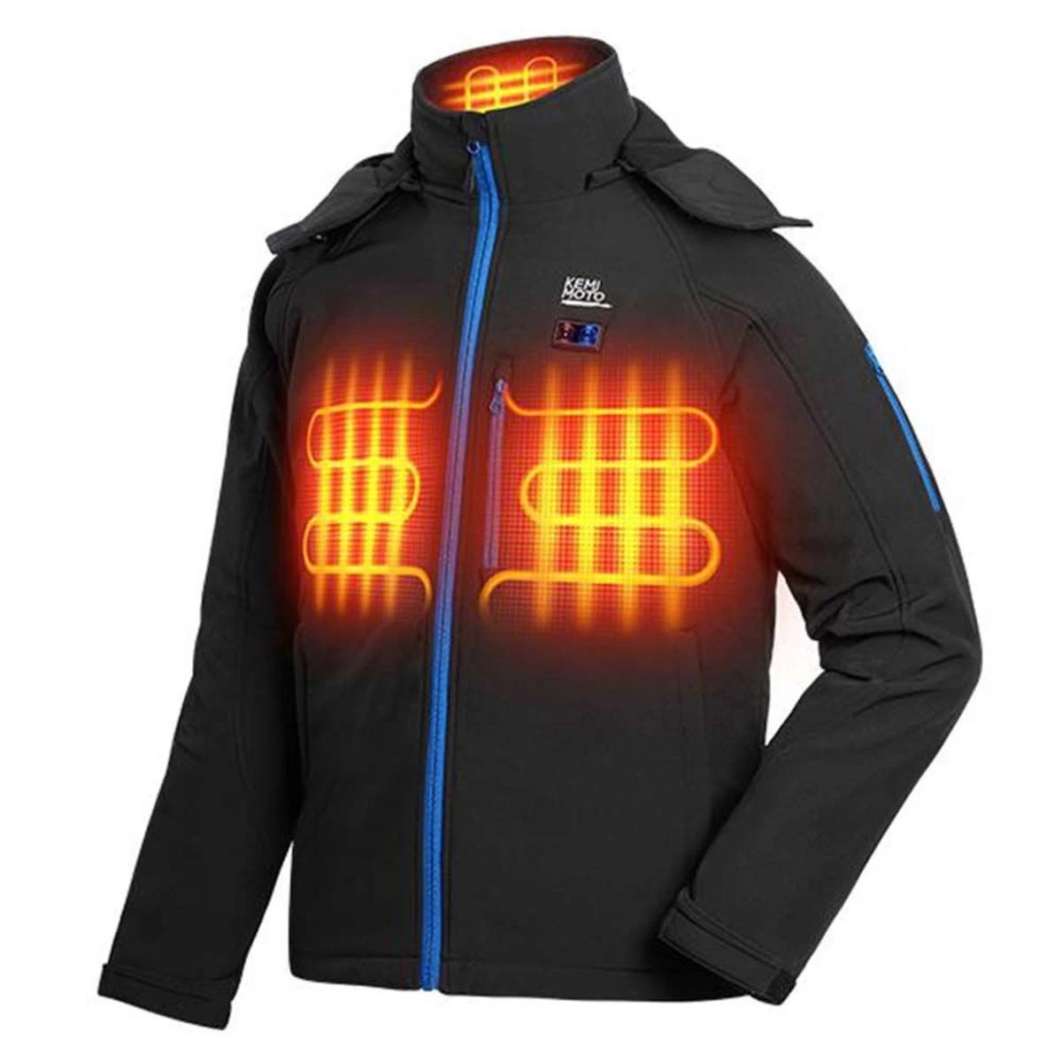 Kemimoto Mens Classic Heated Warm Jacket With Fleece 3 Kemimoto Mens Classic Heated Warm Jacket With Fleece