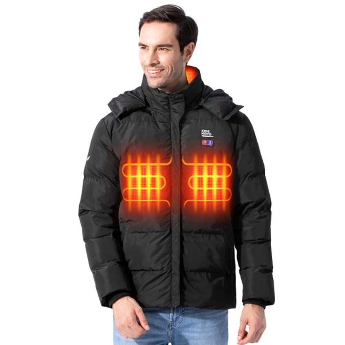 Kemimoto Mens Heated Jacket With Battery Pack 3 Kemimoto Mens Heated Jacket With Battery Pack