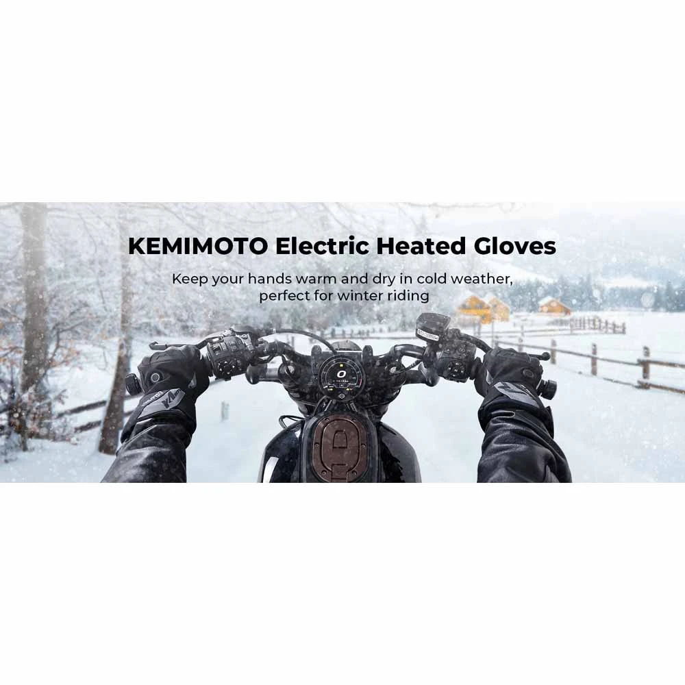 Kemimoto Motorcycle & Snowmobile 7V Heated Gloves 10 Kemimoto Motorcycle & Snowmobile 7V Heated Gloves - Image 8