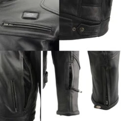 Milwaukee Leather 7.4V Mens True All Seasons Leather Jacket With Heated And Cool Technology -Hestra Clothing Store milwaukee leather 7 4v men s true all seasons leather jacket with heated and cool technology 102